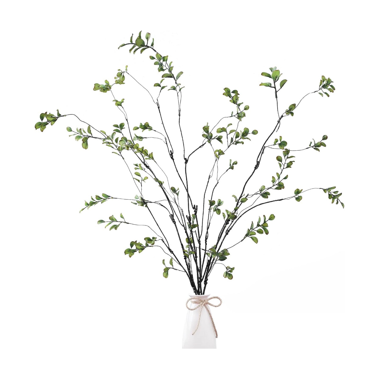 47.2’’ Artificial Ficus Branches Artificial Greenery Stems Faux Ficus Twig Plants / Green / Set of 4