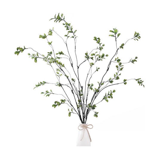 47.2’’ Artificial Ficus Branches Artificial Greenery Stems Faux Ficus Twig Plants / Green / Set of 4