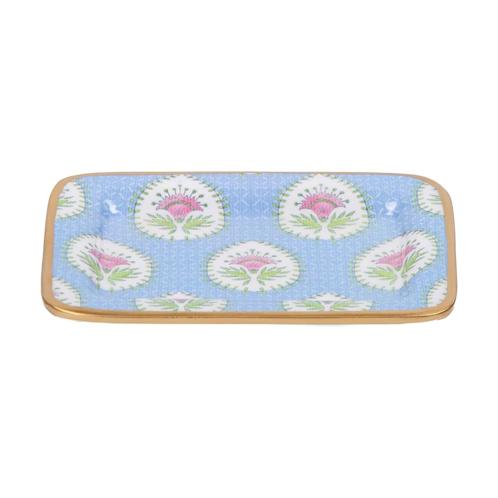 Jaye’s Studio Decorative Trinket Tray / Multicolor / Rectangular / Blue