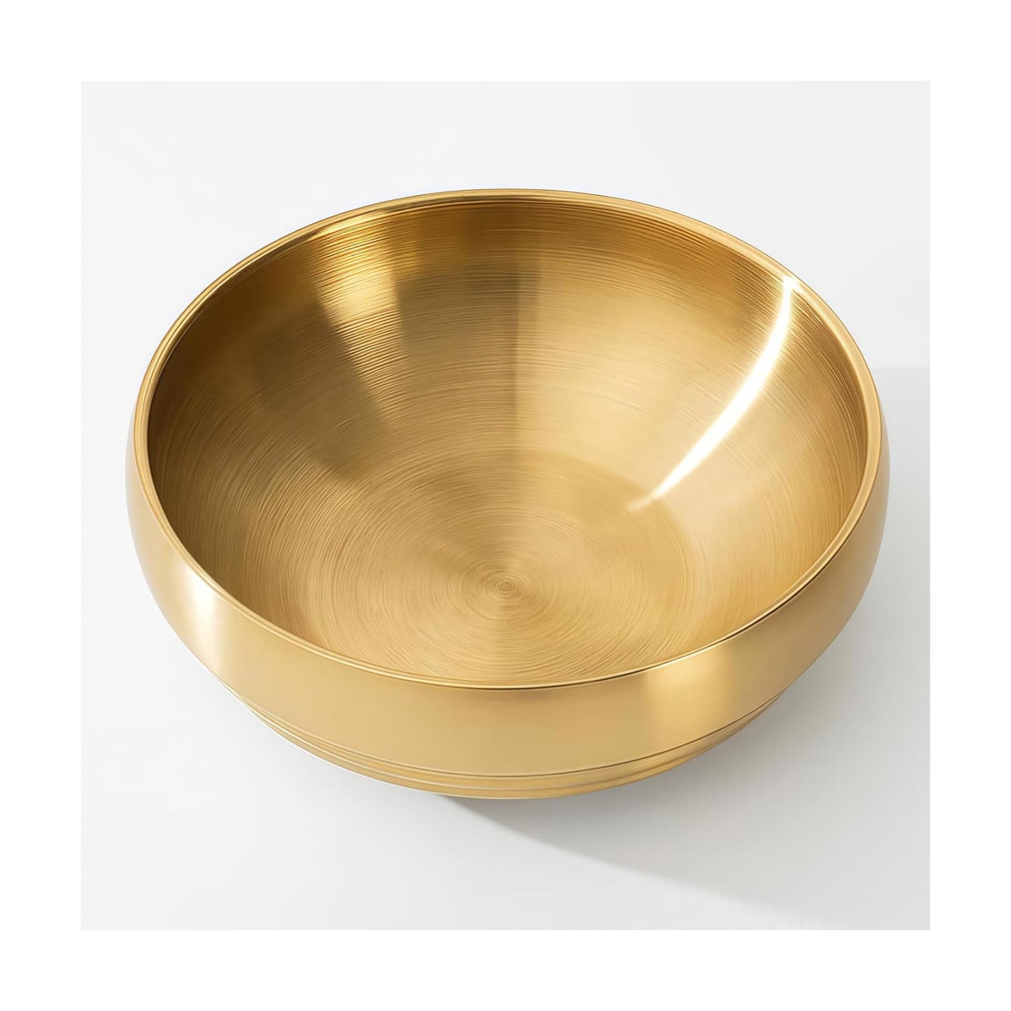 Modern Fruit Bowl / Gold / 7.4 Inch