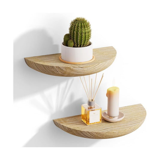 Elegant Floating Shelves / Light Brown / Screw Mount