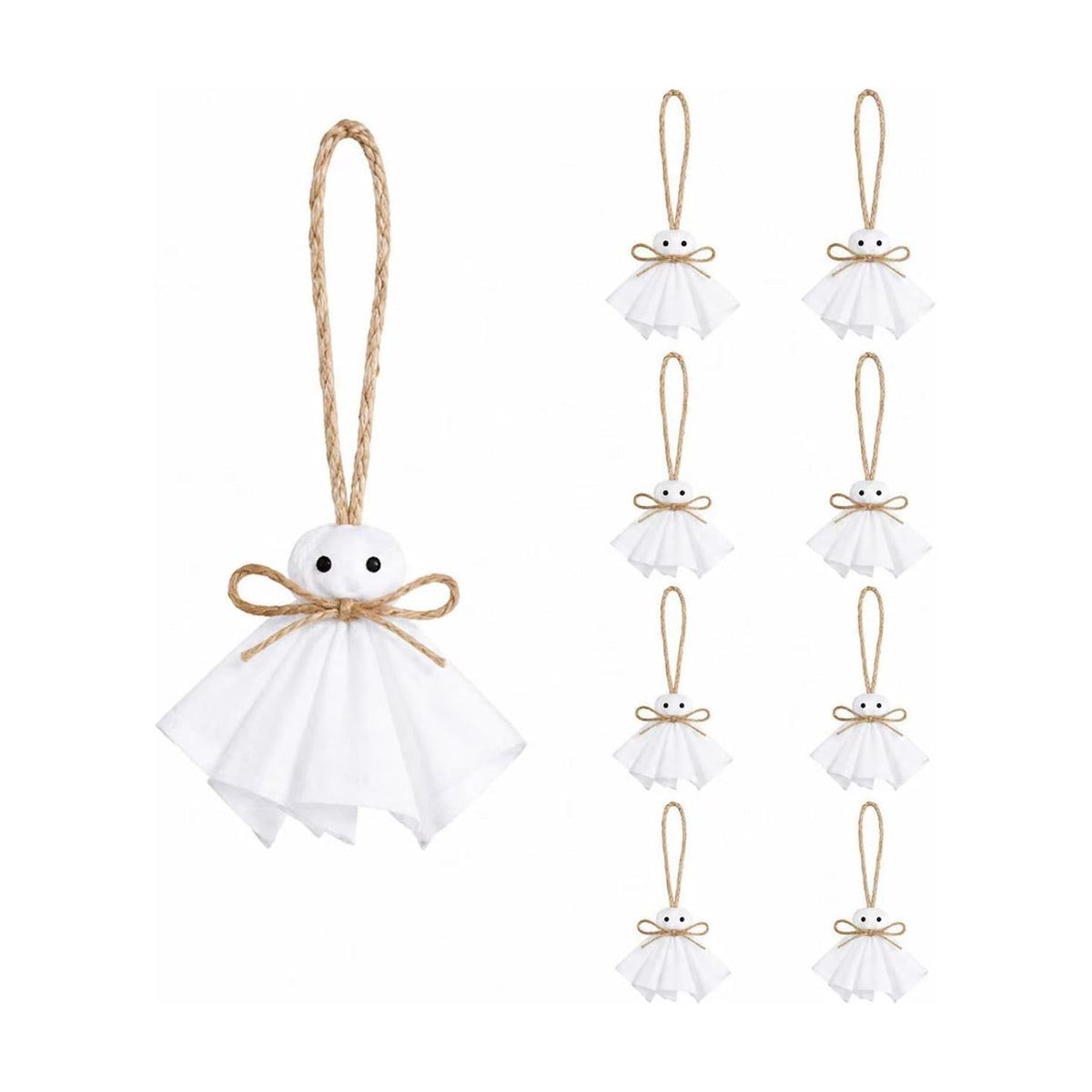 20Pcs Halloween Hanging Ghost Ornament, Small Hanging Ghosts Tree Ornament