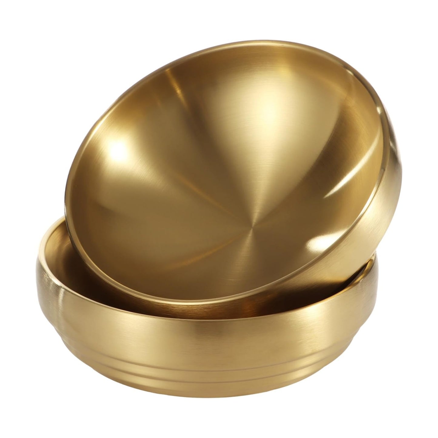 Stainless Steel Serving Bowl / Gold / 7.2 Inch / Set of 2