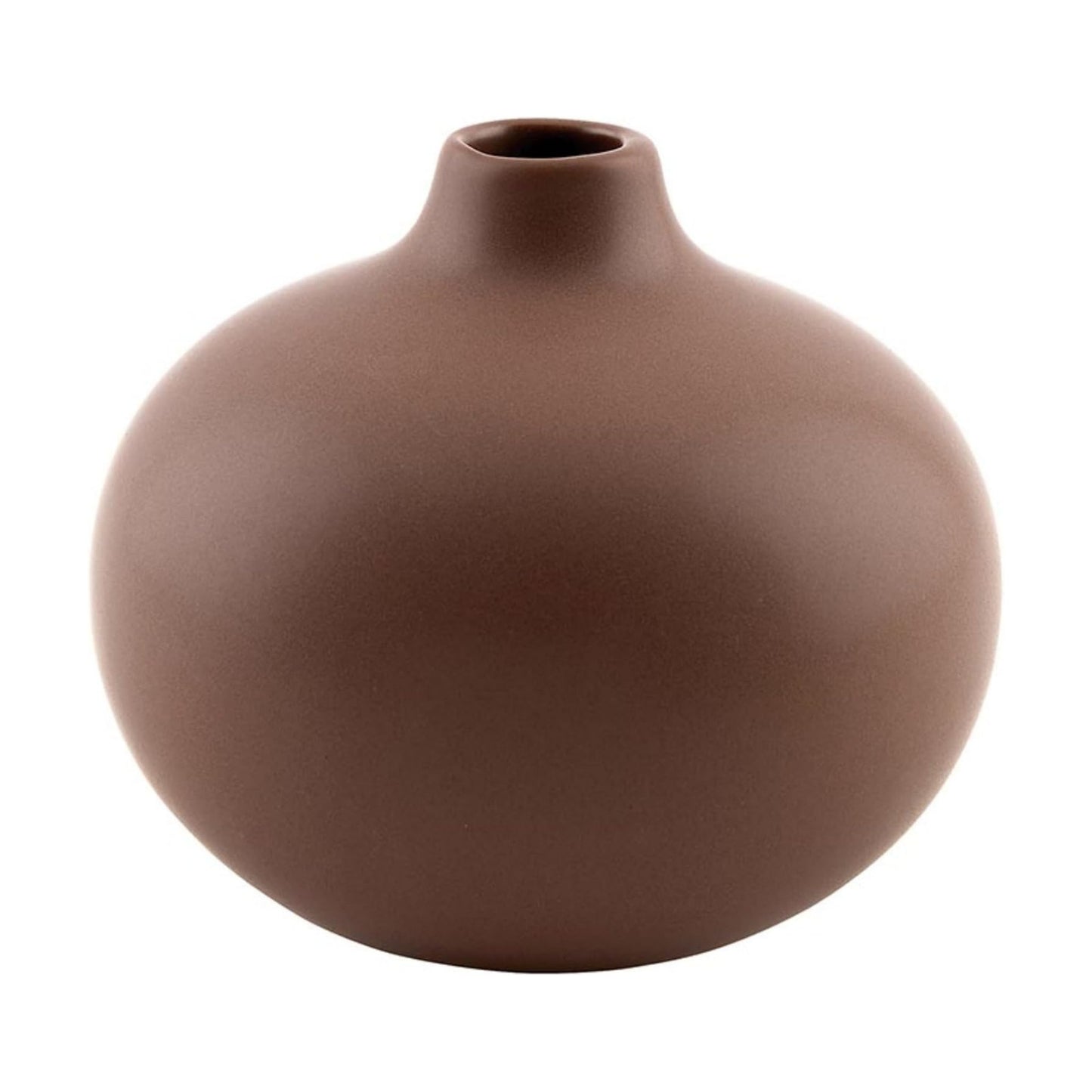 Ceramic Vases for Flowers Modern Minimalist Small Vase / Matte Coffee