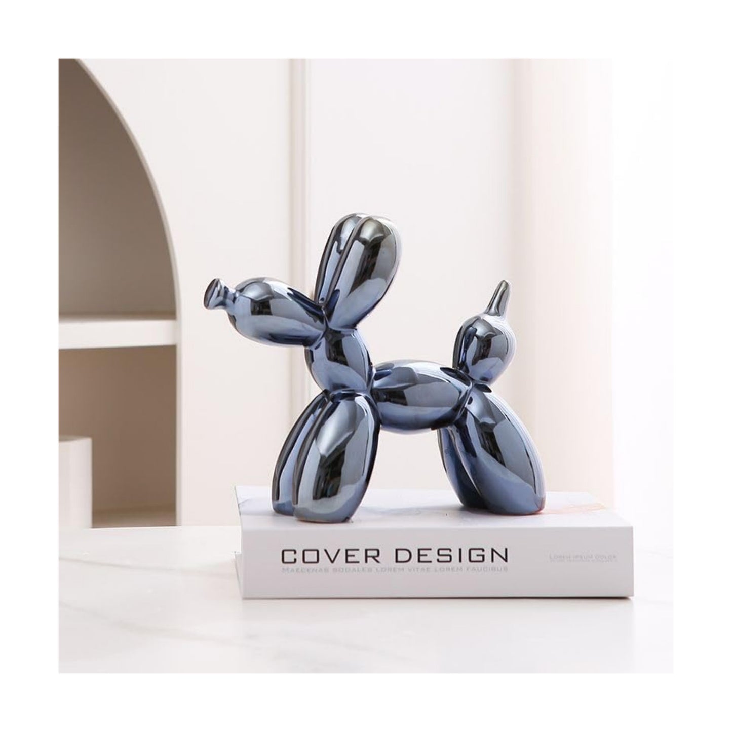 Modern Decorative Balloon Dog Figurine / Blue1 / 4 Inch / Set of 4