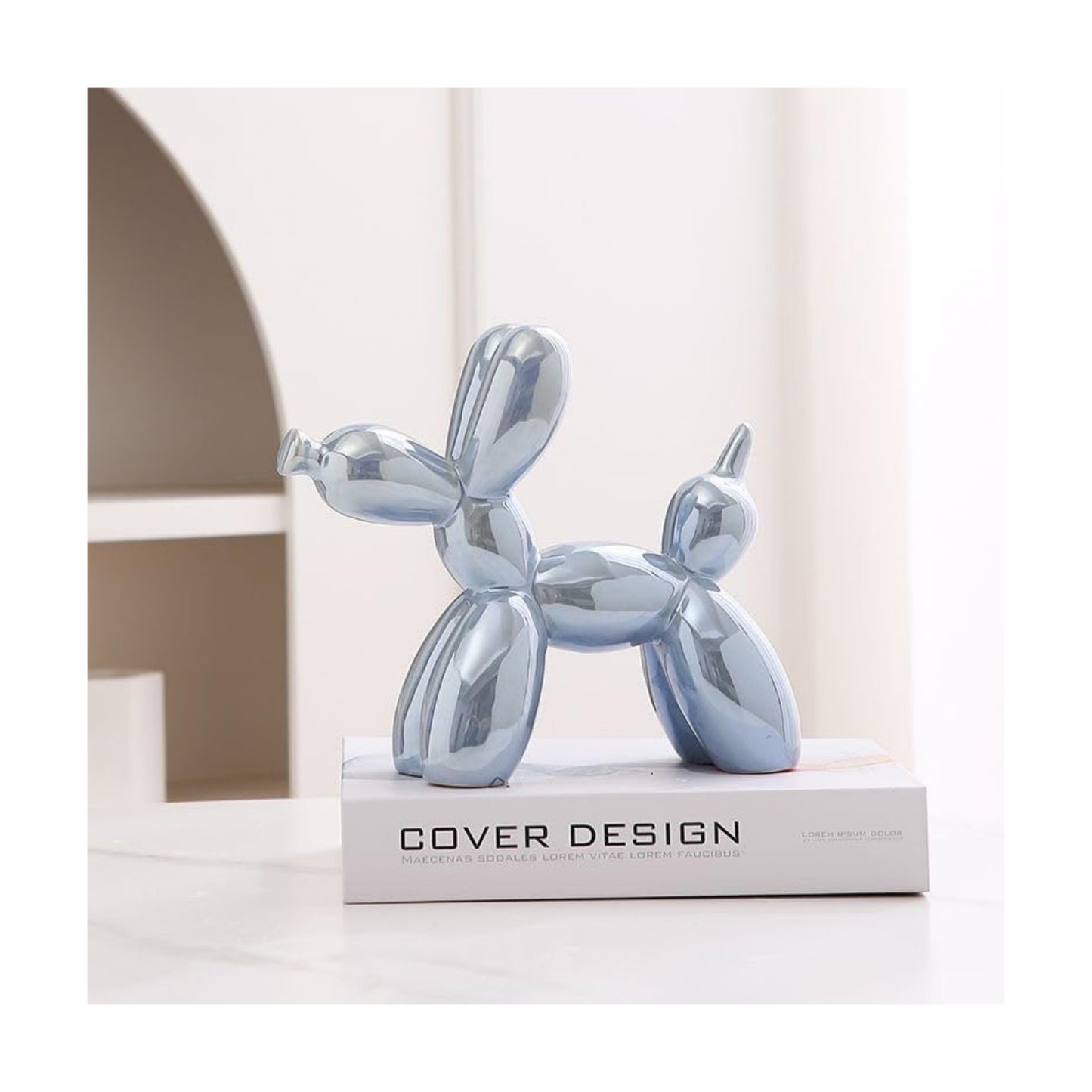 Modern Decorative Balloon Dog Figurine / Blue2 / 4 Inch / Set of 4