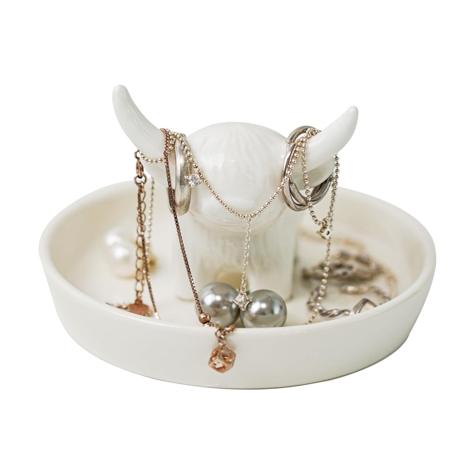 Ceramic Highland Cow Ring Holder
