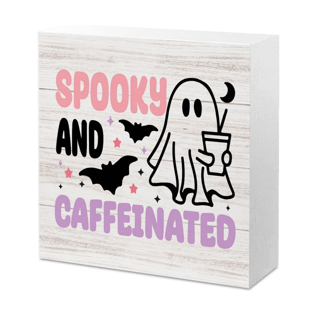 Halloween Ghost Coffee Sign Decor Decorations