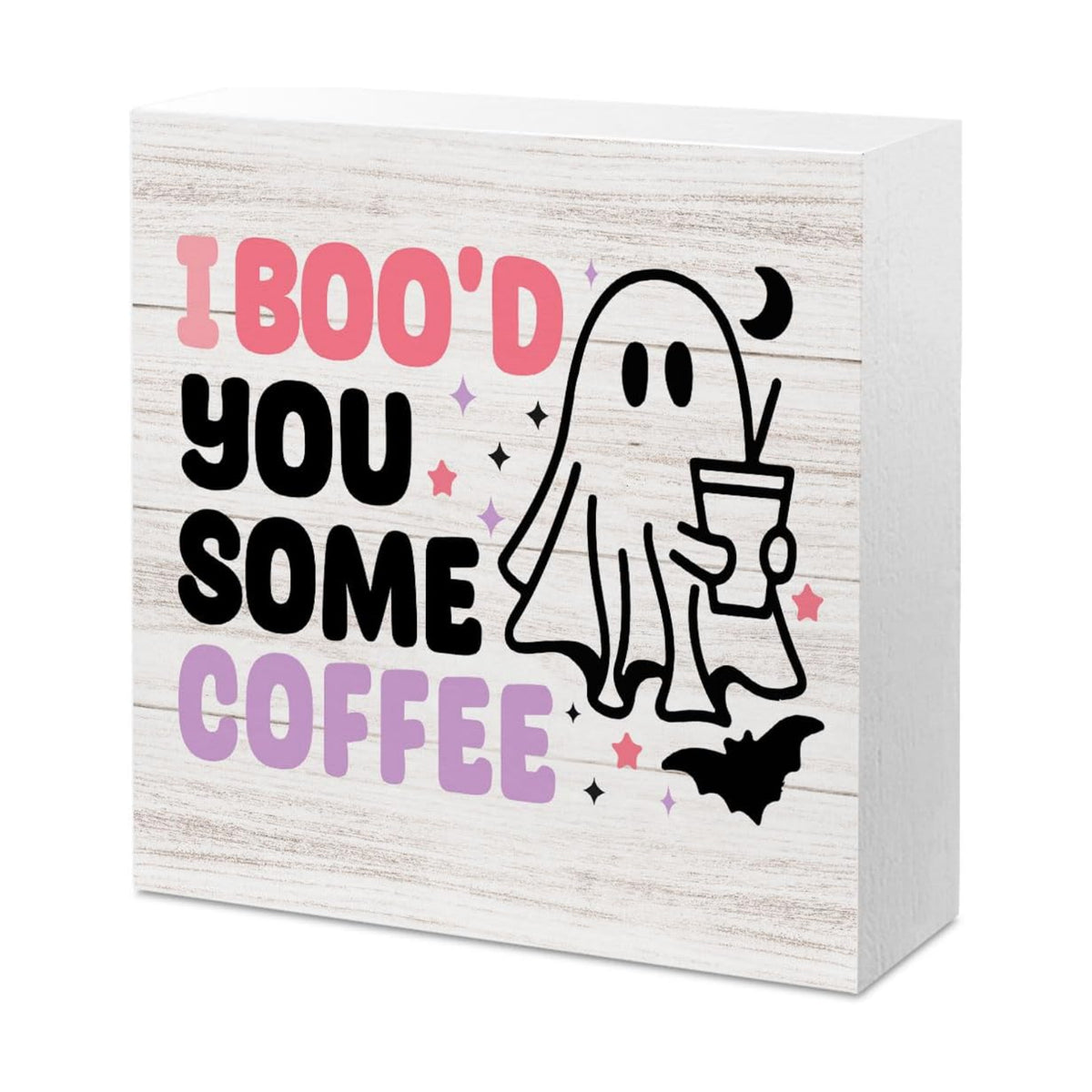 Halloween Ghost Coffee Sign Decor Decorations
