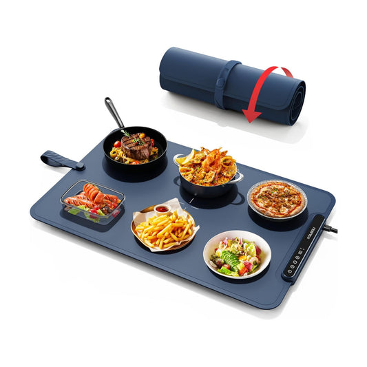 Electric Warming Tray 99H Continuous Heat / 25 x 16 / 120V / Navy Blue