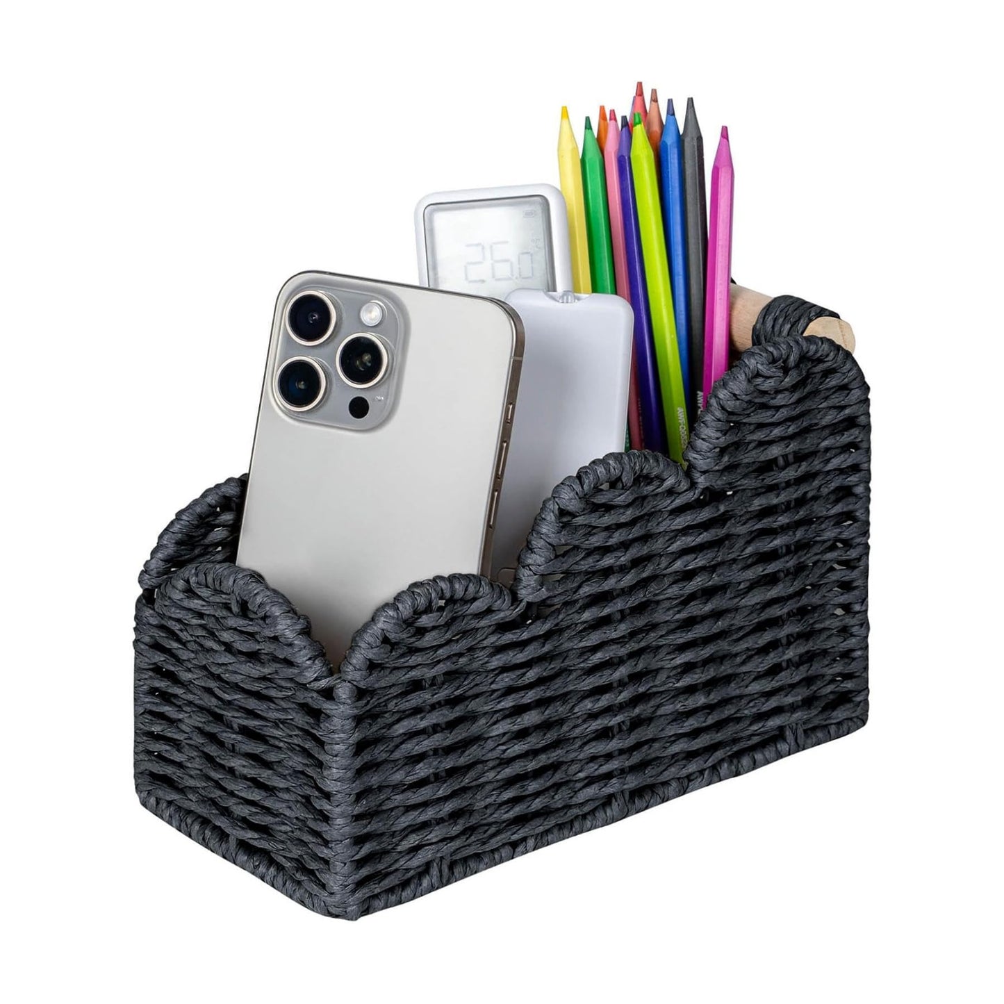 Remote Pen&Pencil Holder Cup / Black / 3 Slots