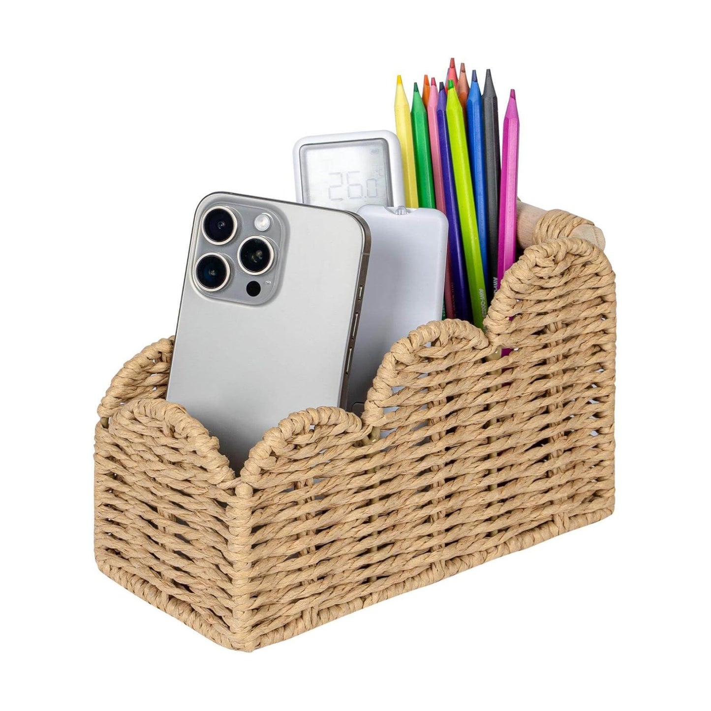 Remote Pen&Pencil Holder Cup / Beige / 3 Slots