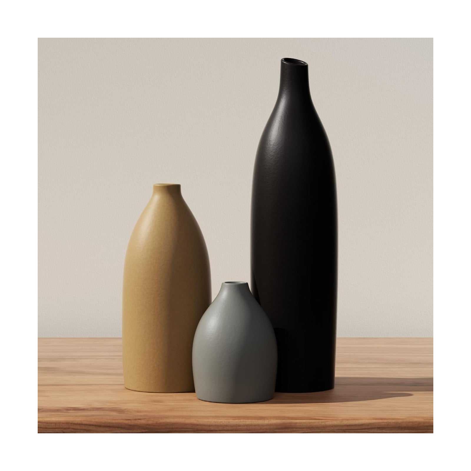 Ceramic Vases / Decorative Flower Vase Set / Multicolor