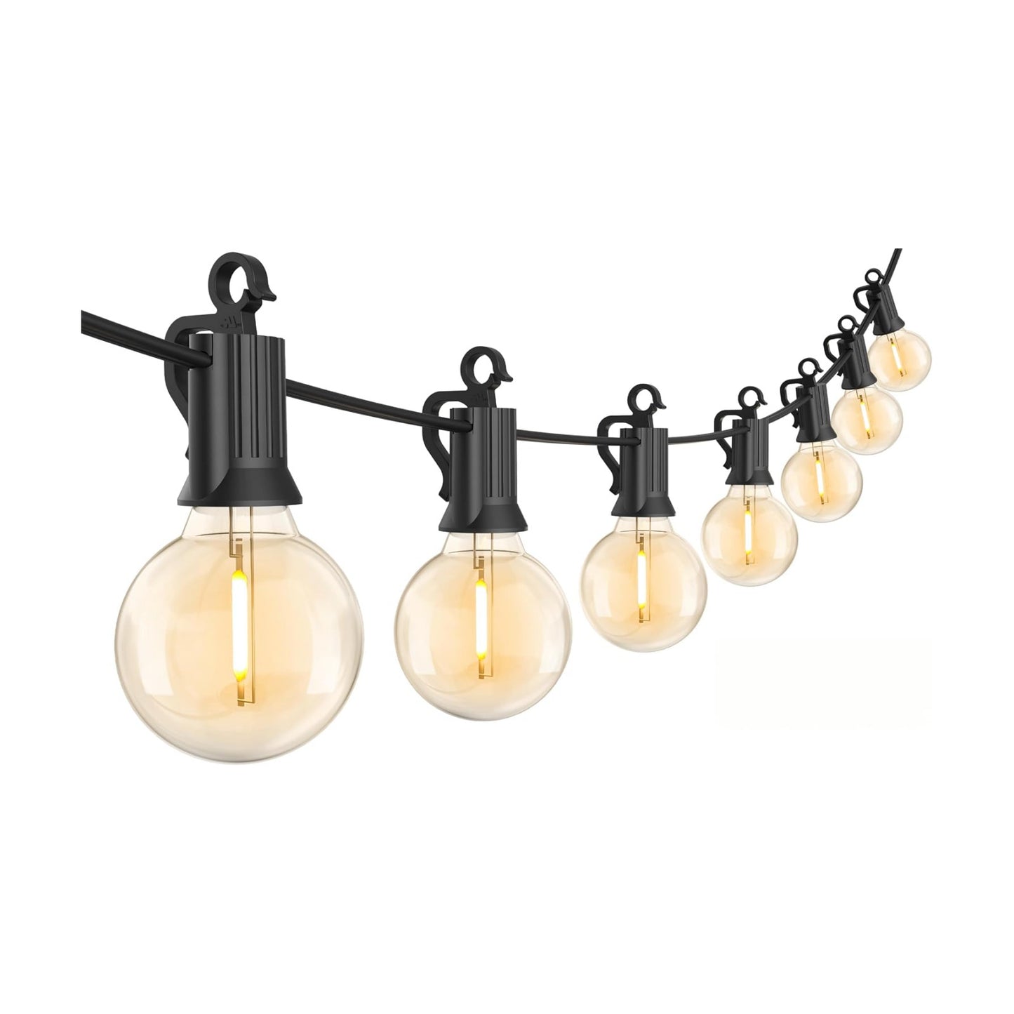 Brightown Outdoor String Lights, 30FT G40 LED IP65 Waterproof Patio Lights