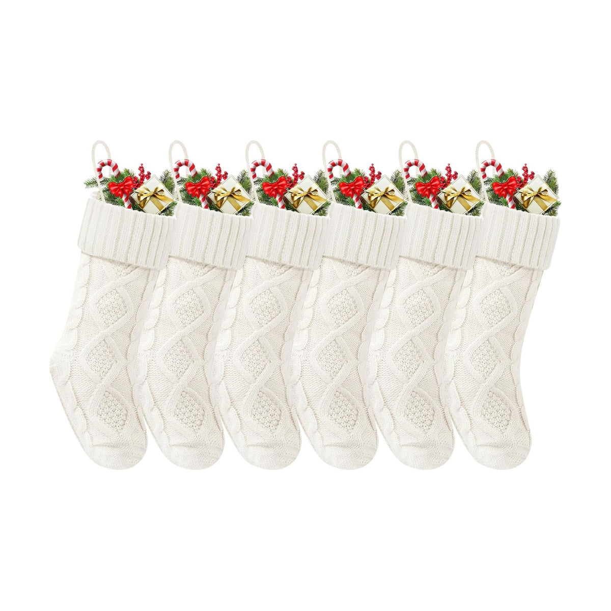 Christmas Stockings 18 Inches,Knitted Socks Christmas Decoration
