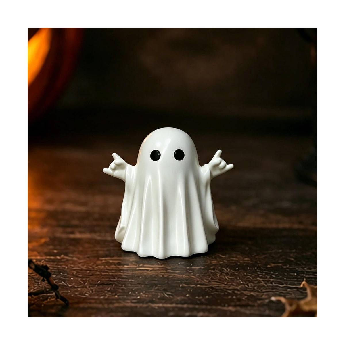 Halloween Ghost Figurine Resin Rock Finger Ghost Statue