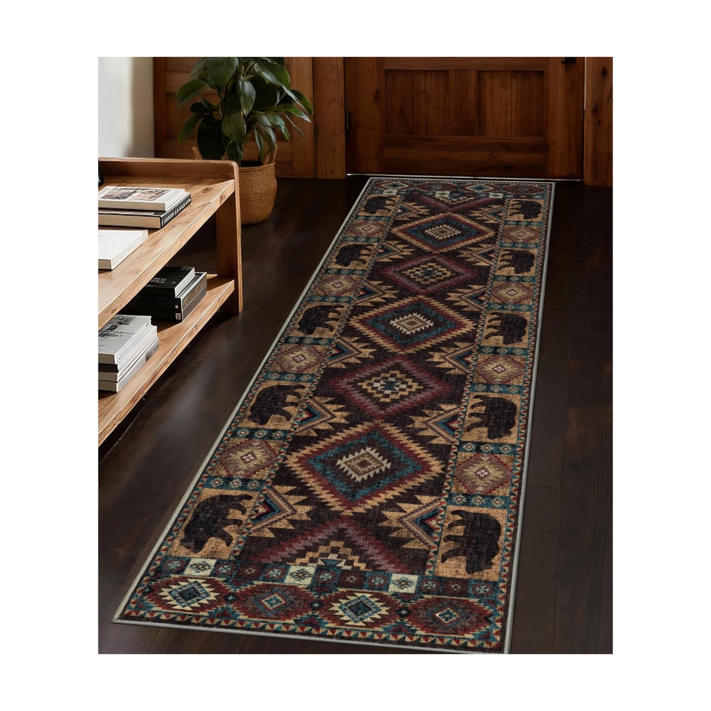 YIHOUSE Washable Western Cabin Runner Rug 2x6 Hallway
