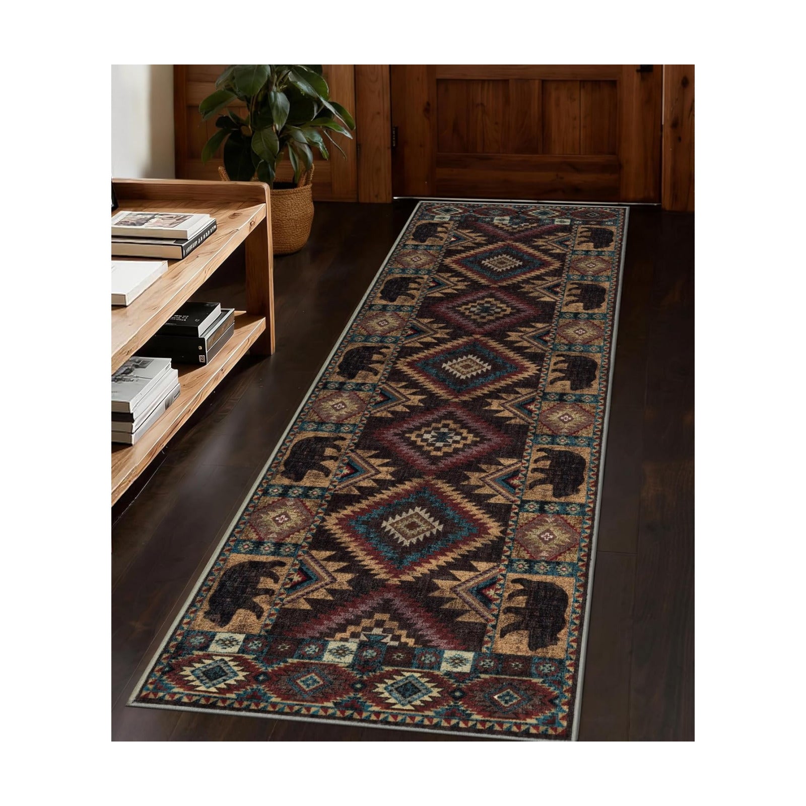 YIHOUSE Washable Western Cabin Runner Rug 2x6 Hallway