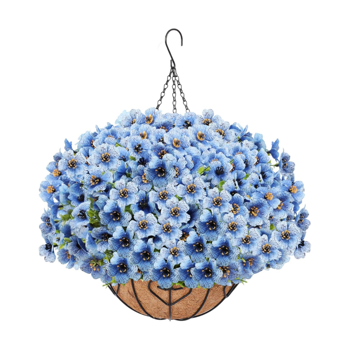 Artificial Hanging Flower for Outdoors(Blue)