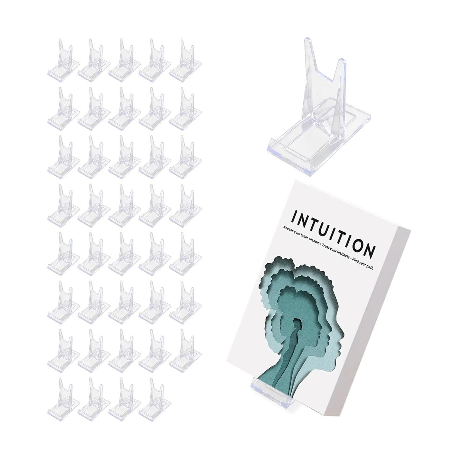 Acrylic Book Display Stand / Clear / Set of 40