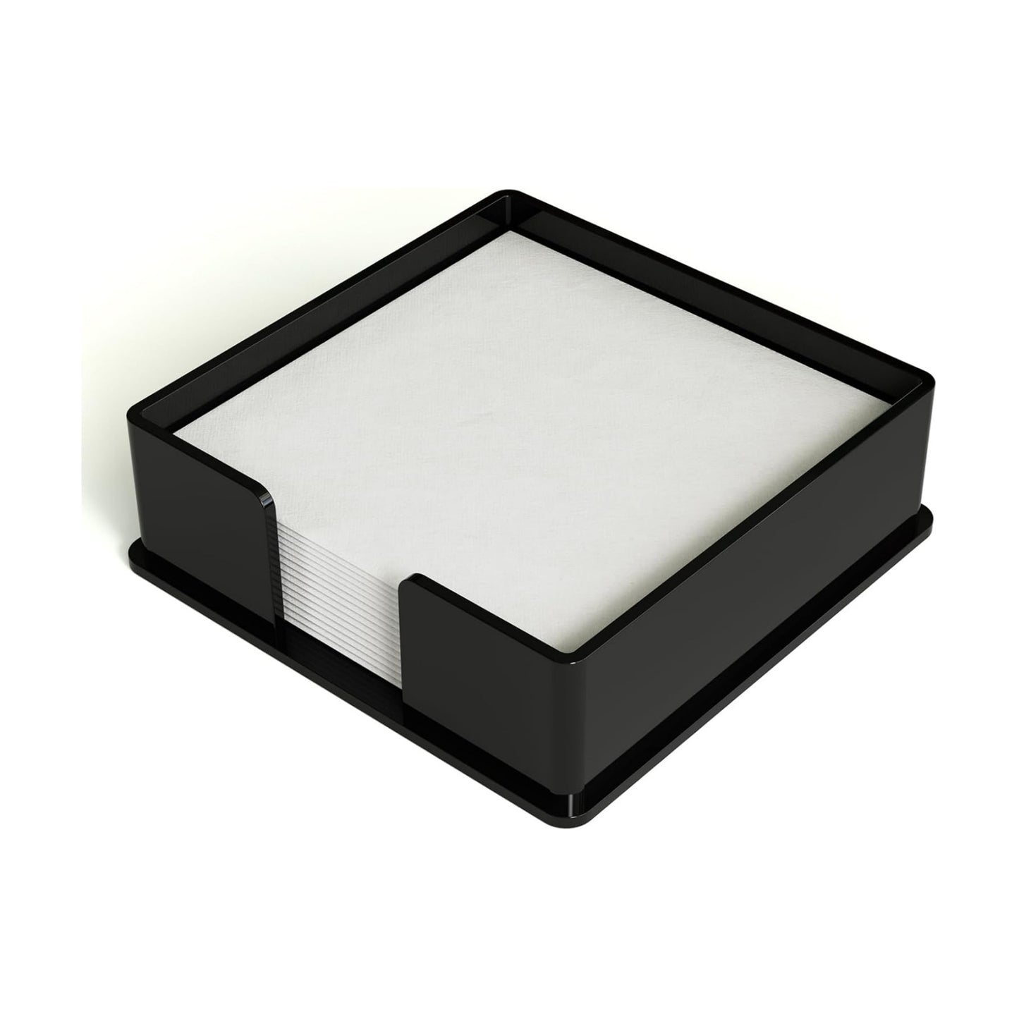 Acrylic Guest Towel Napkin Holder / Black / 7*7*2.4 Inch