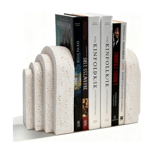 Heavy Duty Arch Resin Decorative Bookends / Set of 2
