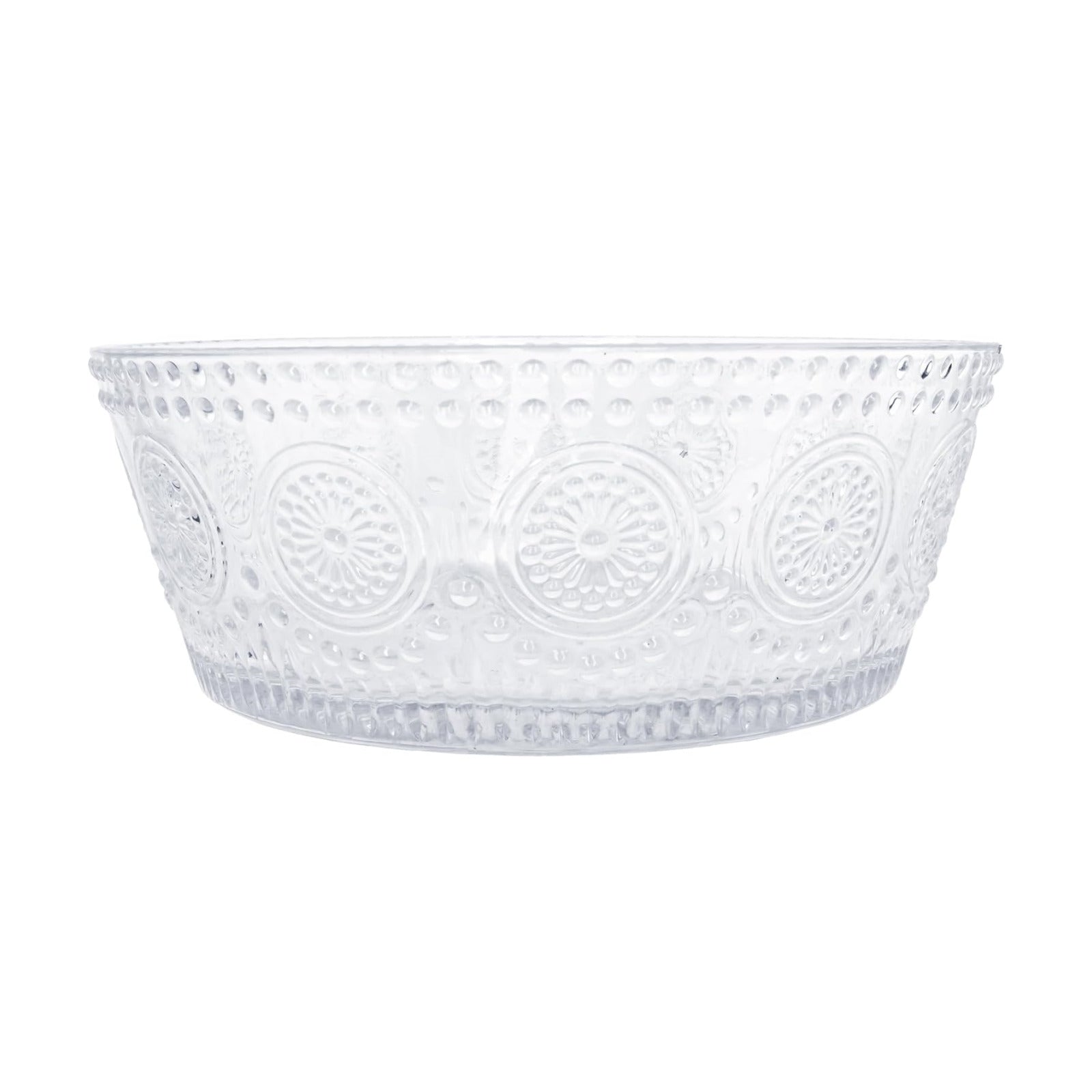 Vintage-Inspired Glass Serving Bowl / Clear Codi / Small 4.75