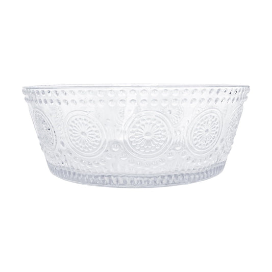 Vintage-Inspired Glass Serving Bowl / Clear Codi / Small 4.75