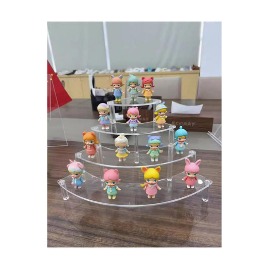 4 Tier Desktop Display Stand for Mini Figurines / Clear