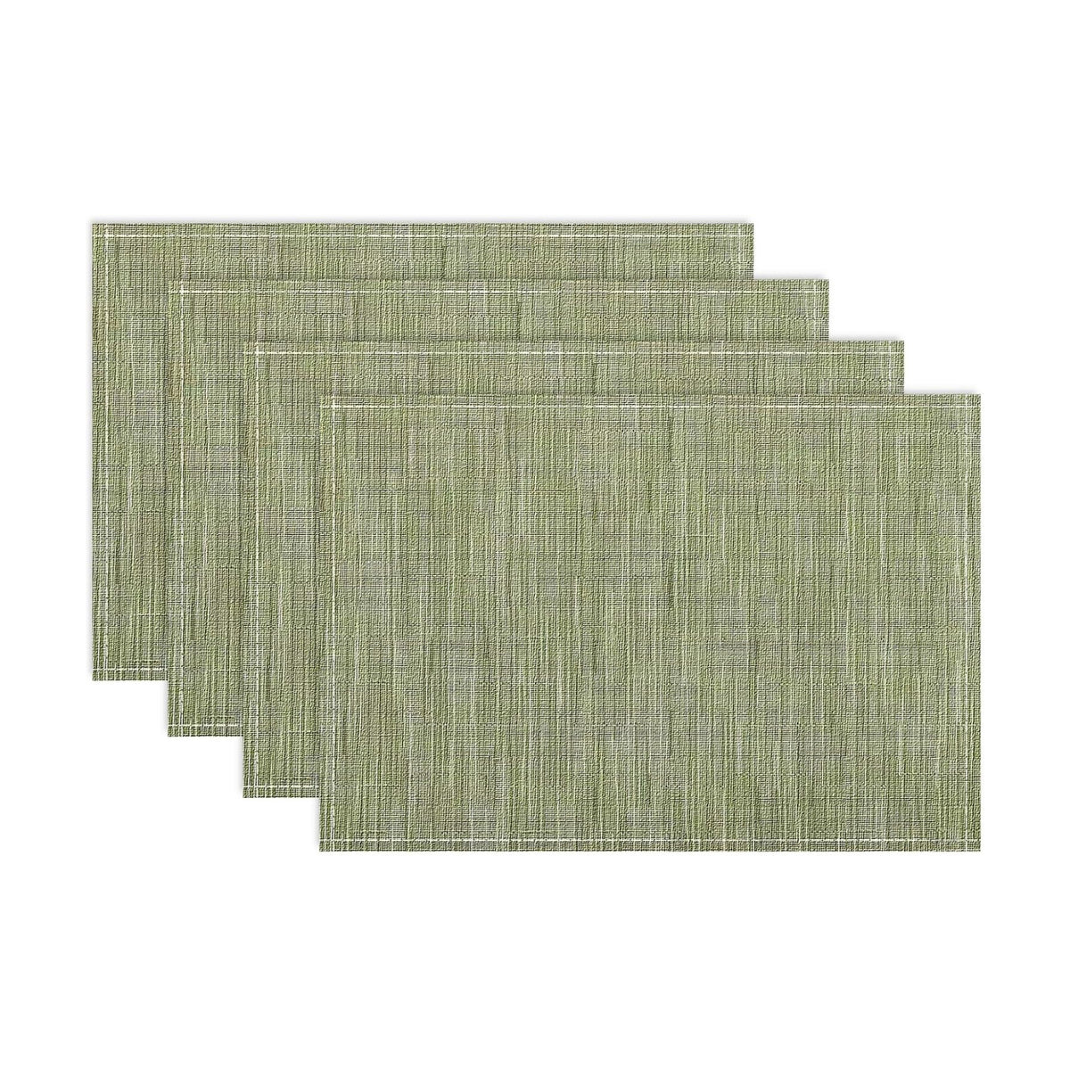 Niviy Placemats, Placemats Set of 4 Washable Place Mats, Green 12" x 18"