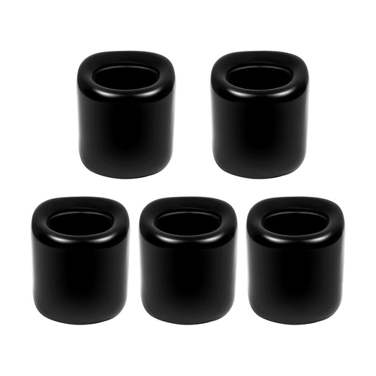 Black Spell Candle Holders 5 PCS, KSWING 1/2 Inch Diameter Ceramic Chime Ritual Candlestick Holders, Great for Casting Meditation Rituals Prayer Birthdays Altar Vigil Witchcraft Wiccan Supplies