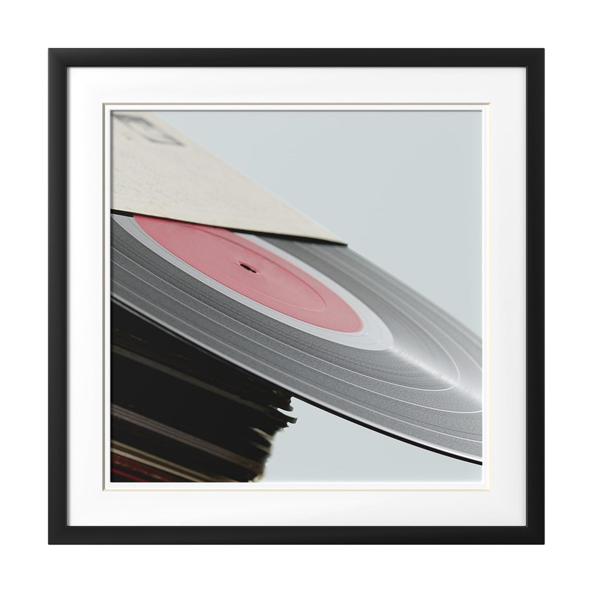 eletecpro Vinyl Record Frame, 15 x 15 in, Black, 1 Pack | Fits 12 in LP and Cover, Acrylic Cover, Includes Mats, Easy