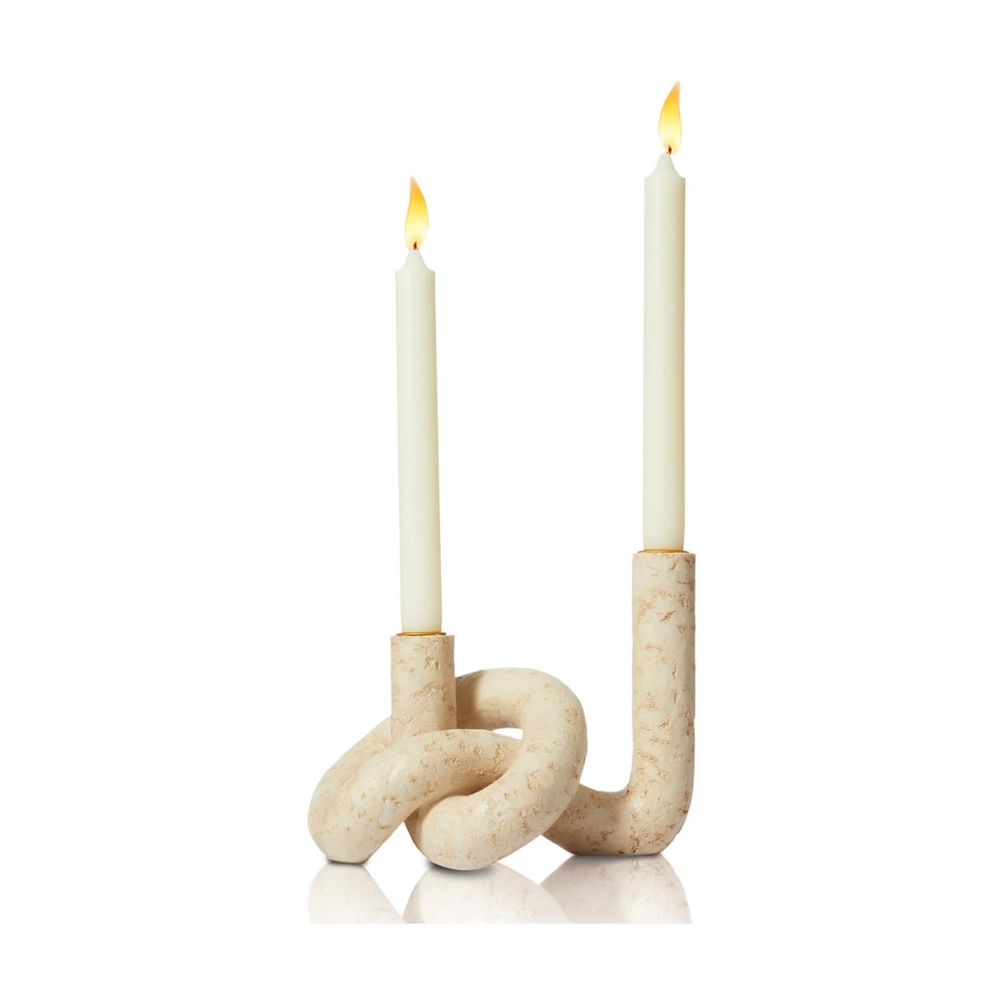 Candle Sticks Holder Boho / Beige