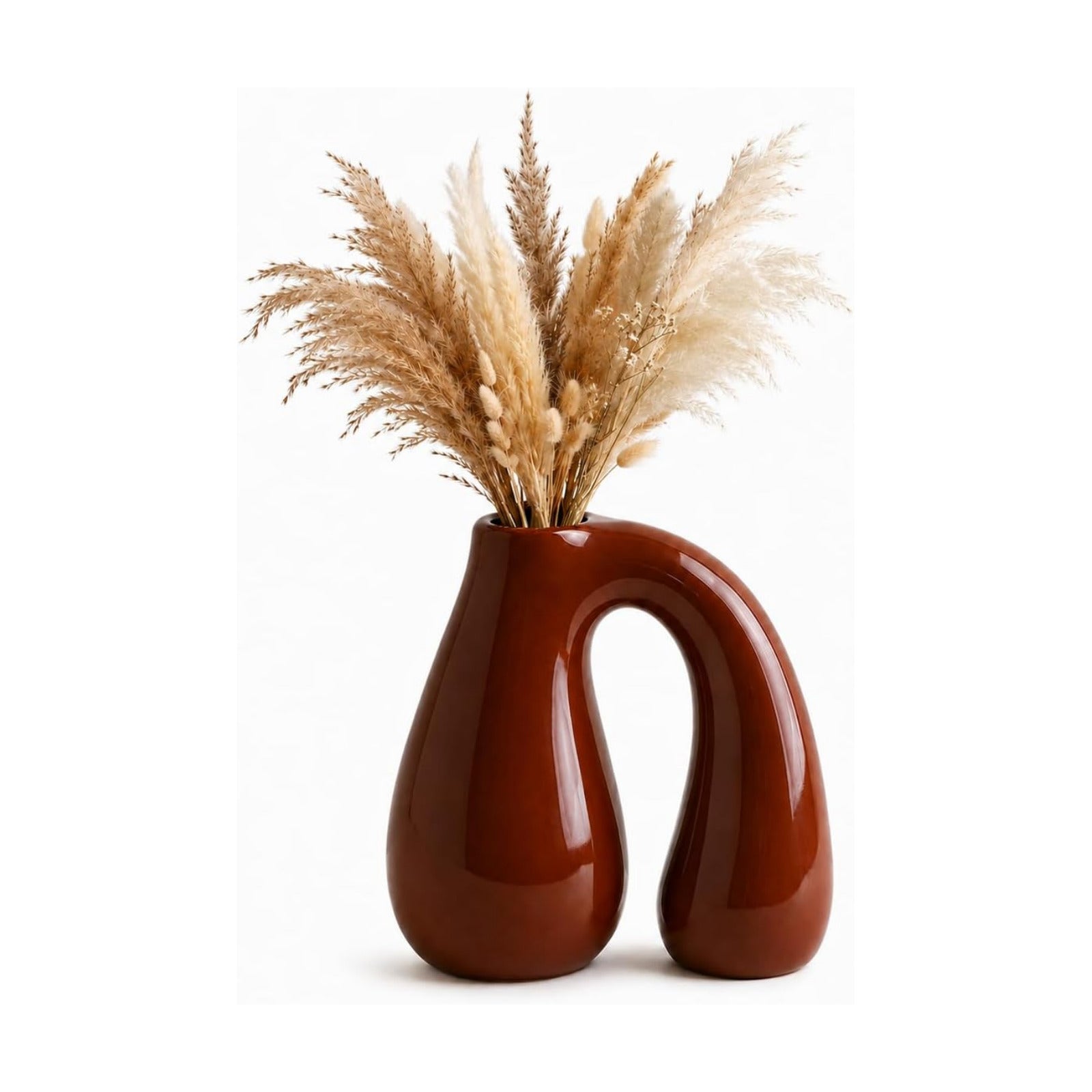 Ceramic Decorative Vase / Brown