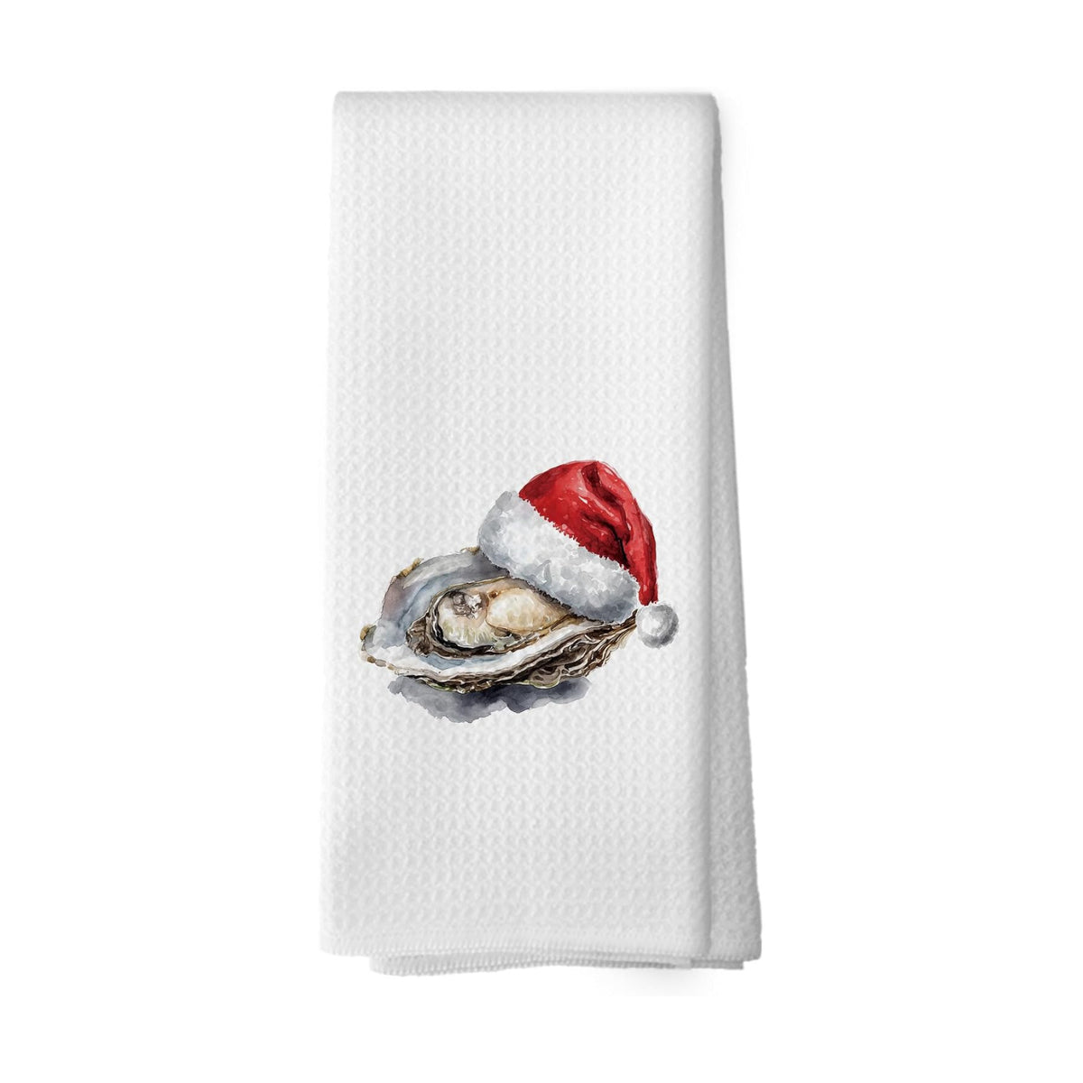 XPH Coastal Christmas Decor Kitchen Dish Towels, Beach Gifts for Women, Christmas Beach Oyster Hand Towels Kitchen Tea Towel Decorations, Coastal Xmas Bathroom Decor, 16x24inch