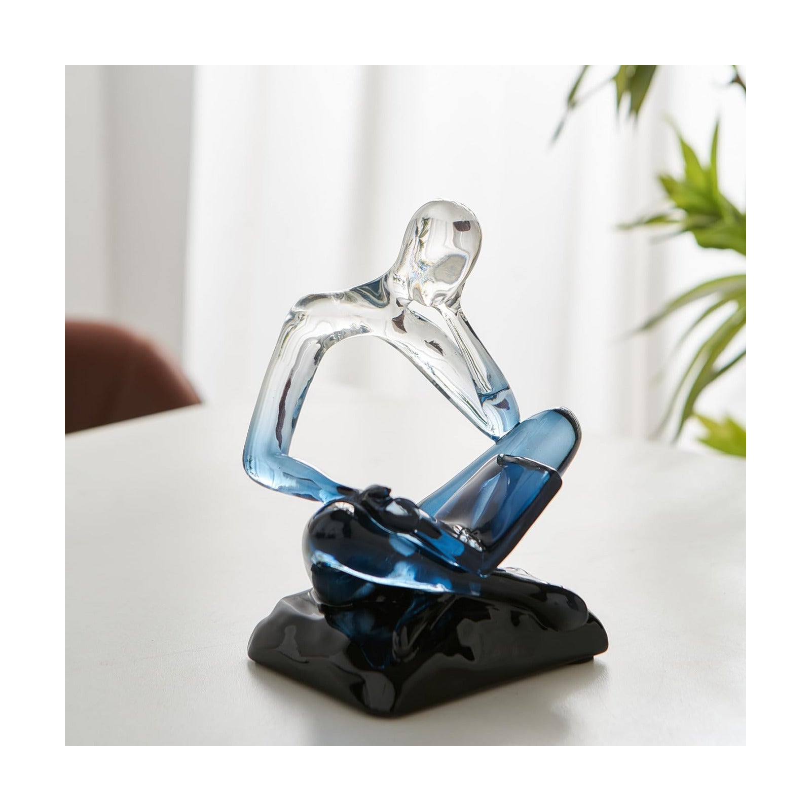Art Statue / Desk/Shelf Modern Home Decor Decoration / Thinking - Blue Gradient