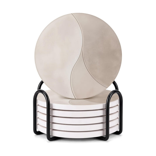Holder / Modern Marble Look / Clay 1 / Set of 6