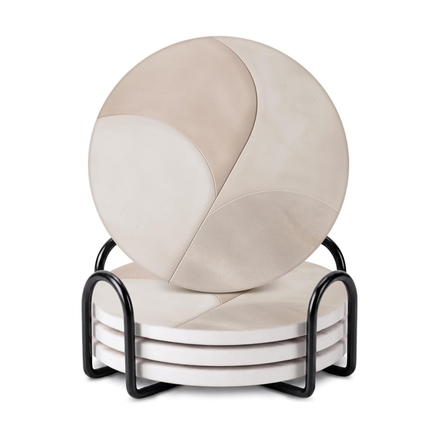 Holder / Modern Marble Look / Clay 2 / Set of 4