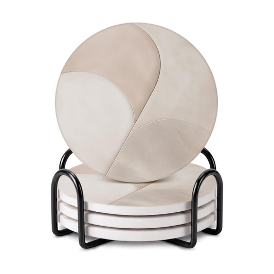Holder / Modern Marble Look / Clay 2 / Set of 4