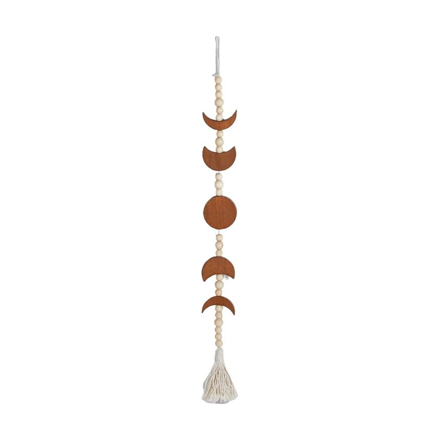Beaded Moon Phase Decorative Hanging Ornaments Wall Hanging Pendant Bohemian Ethnic Style / Camel
