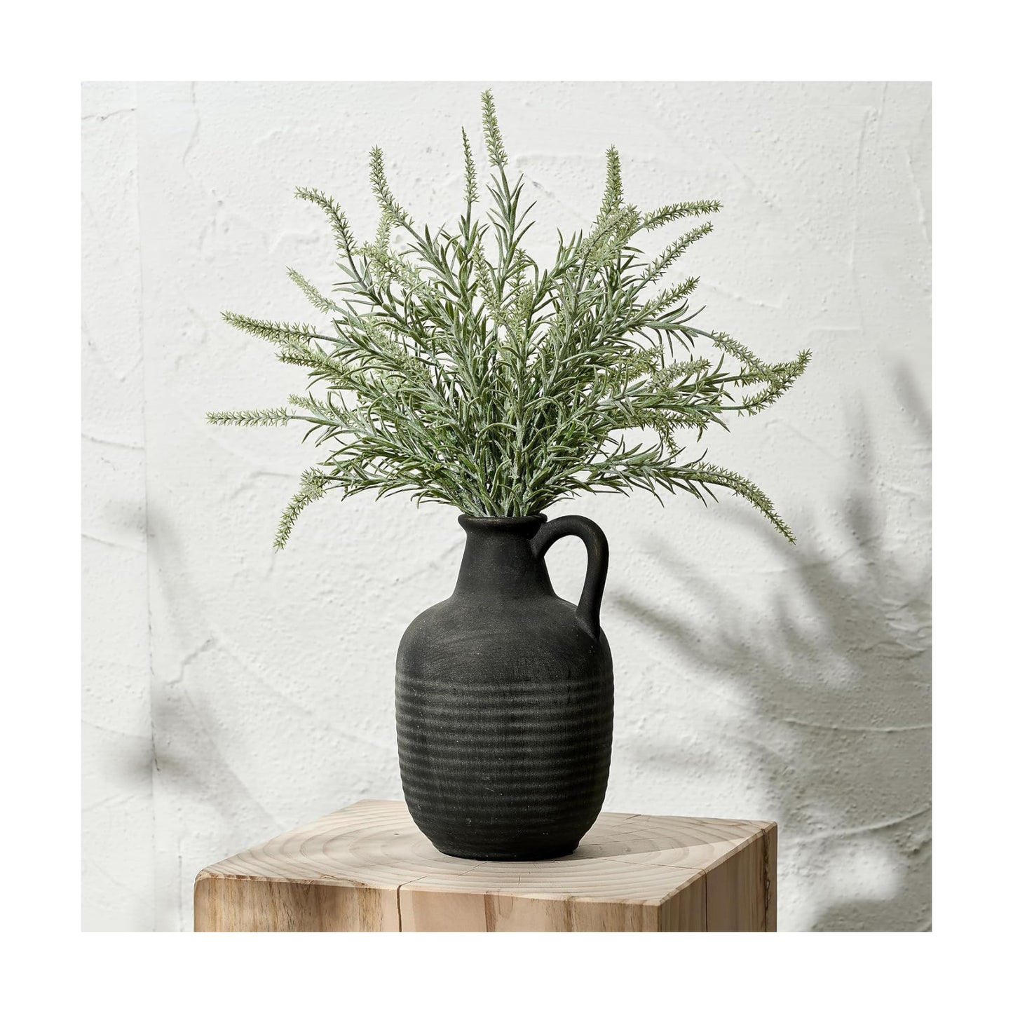 Rustic Ceramic Farmhouse Flower Vase / 19439-black Bronze