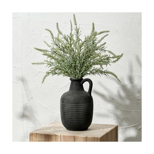 Rustic Ceramic Farmhouse Flower Vase / 19439-black Bronze