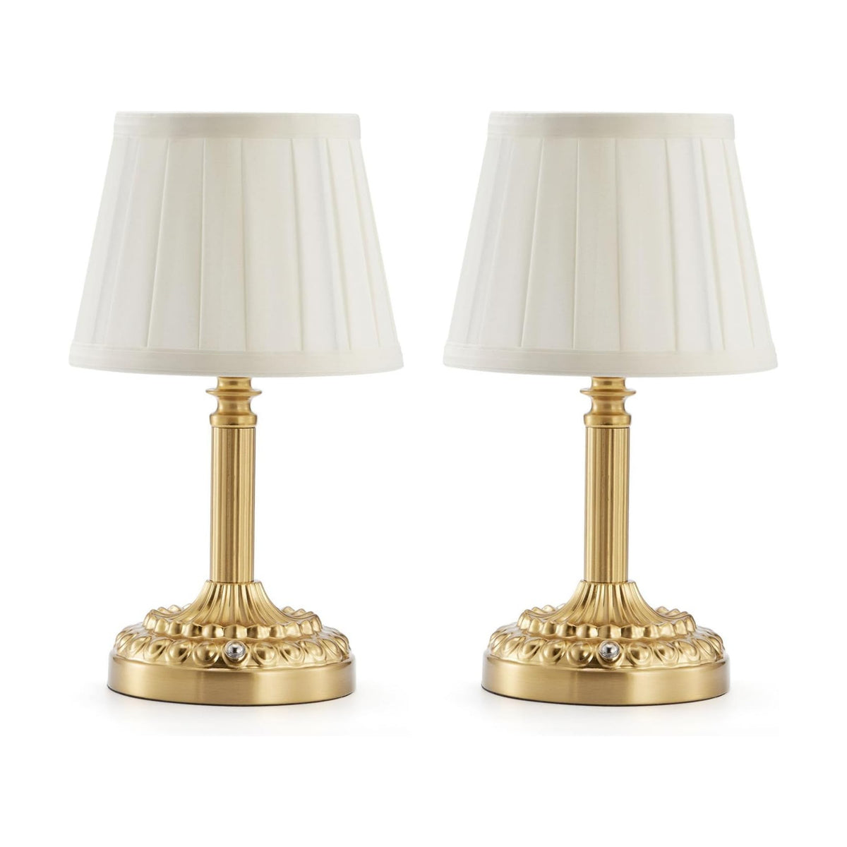 2 Pack Rechargeable Cordless Table Lamps for Restaurant Dining | 5200mAh Small Battery Operated Lamp, Portable Dimmable