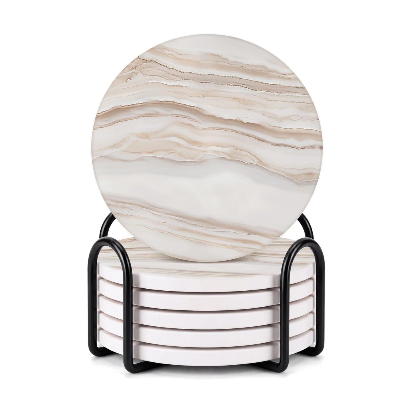 Holder / Modern Marble Look / Sand Marble 2 / Set of 6