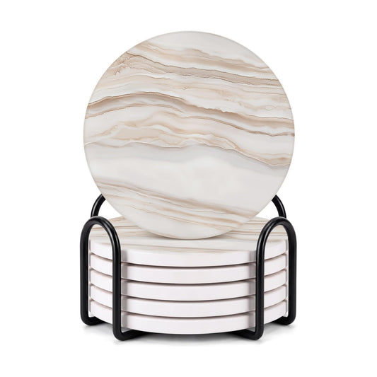 Holder / Modern Marble Look / Sand Marble 2 / Set of 6