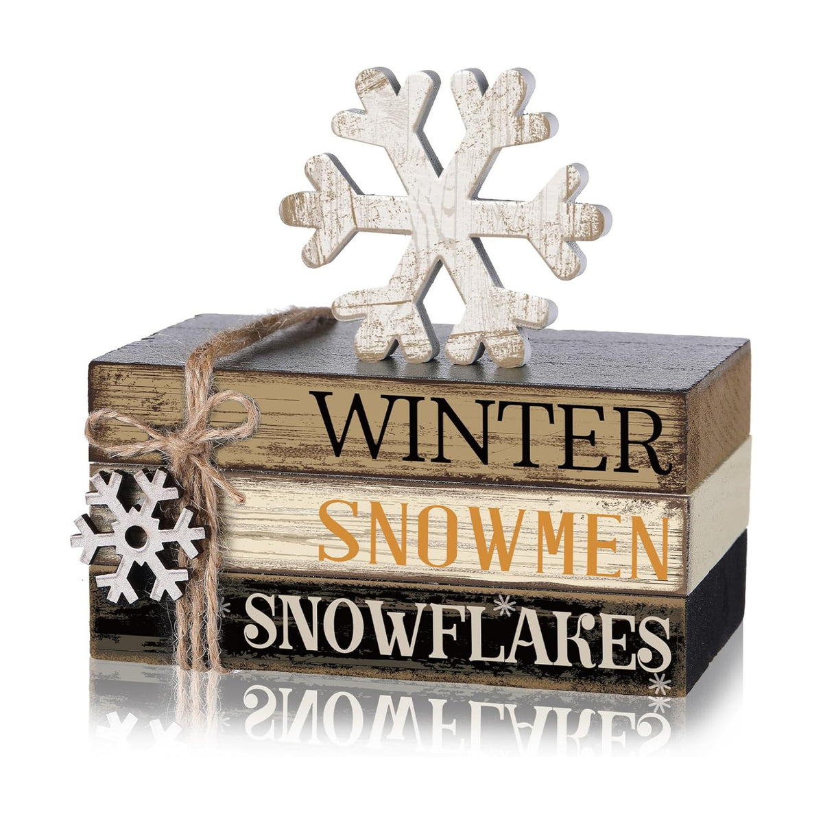 4 Pcs Winter Table Decorations Snowflaketiered Tray Decor