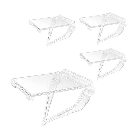 Acrylic Display Risers Stand Computer Monitor Clear Display Shelf / Clear Acrylic / Set of 4