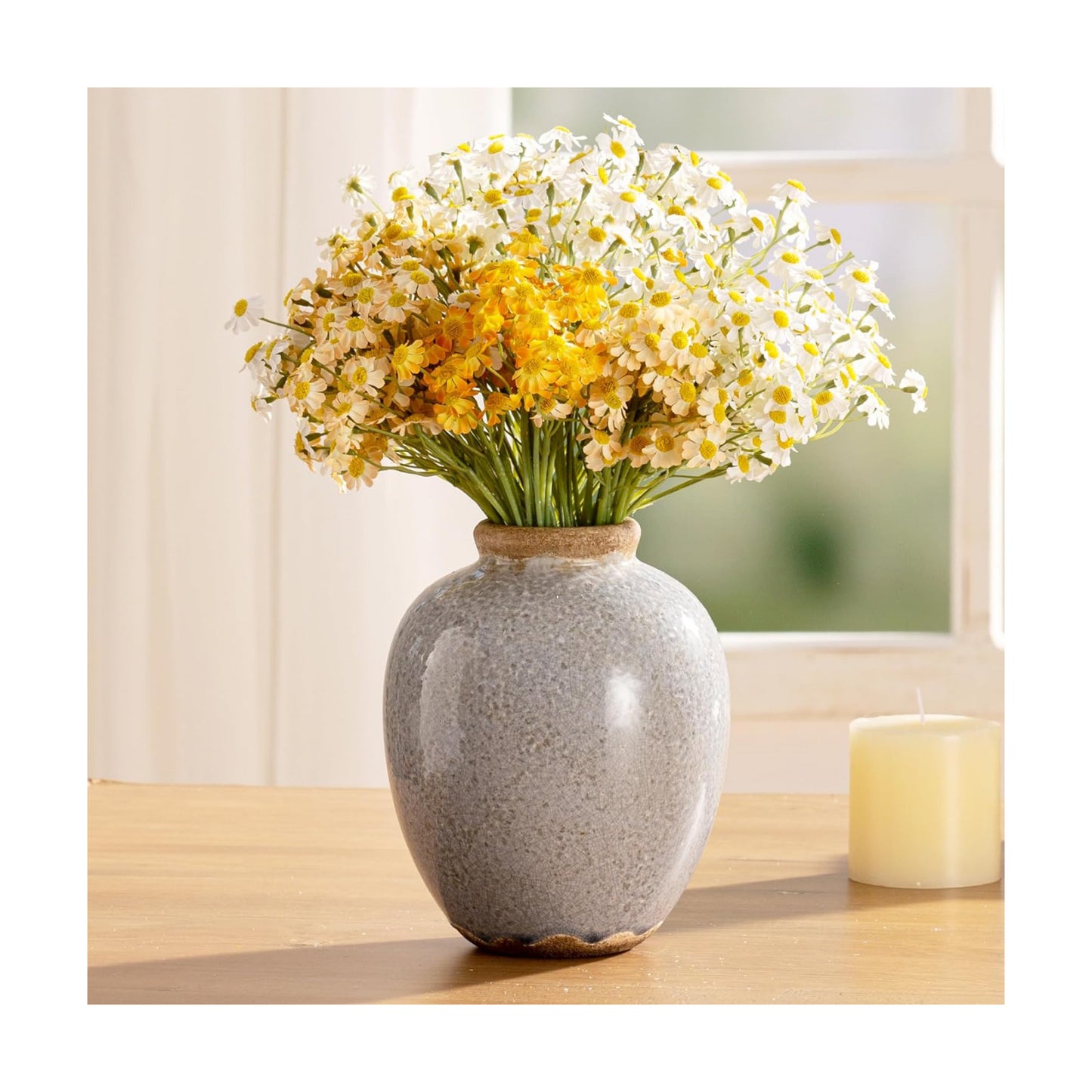 Ceramic Vintage Vase / 014-sy-gray