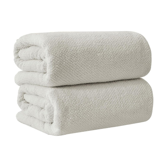 Great Bay Home 100% Cotton Oversized 2 Pack 68x35 Extra Large Towel Set - Absorbent, Quick-Drying, Durable Oversized