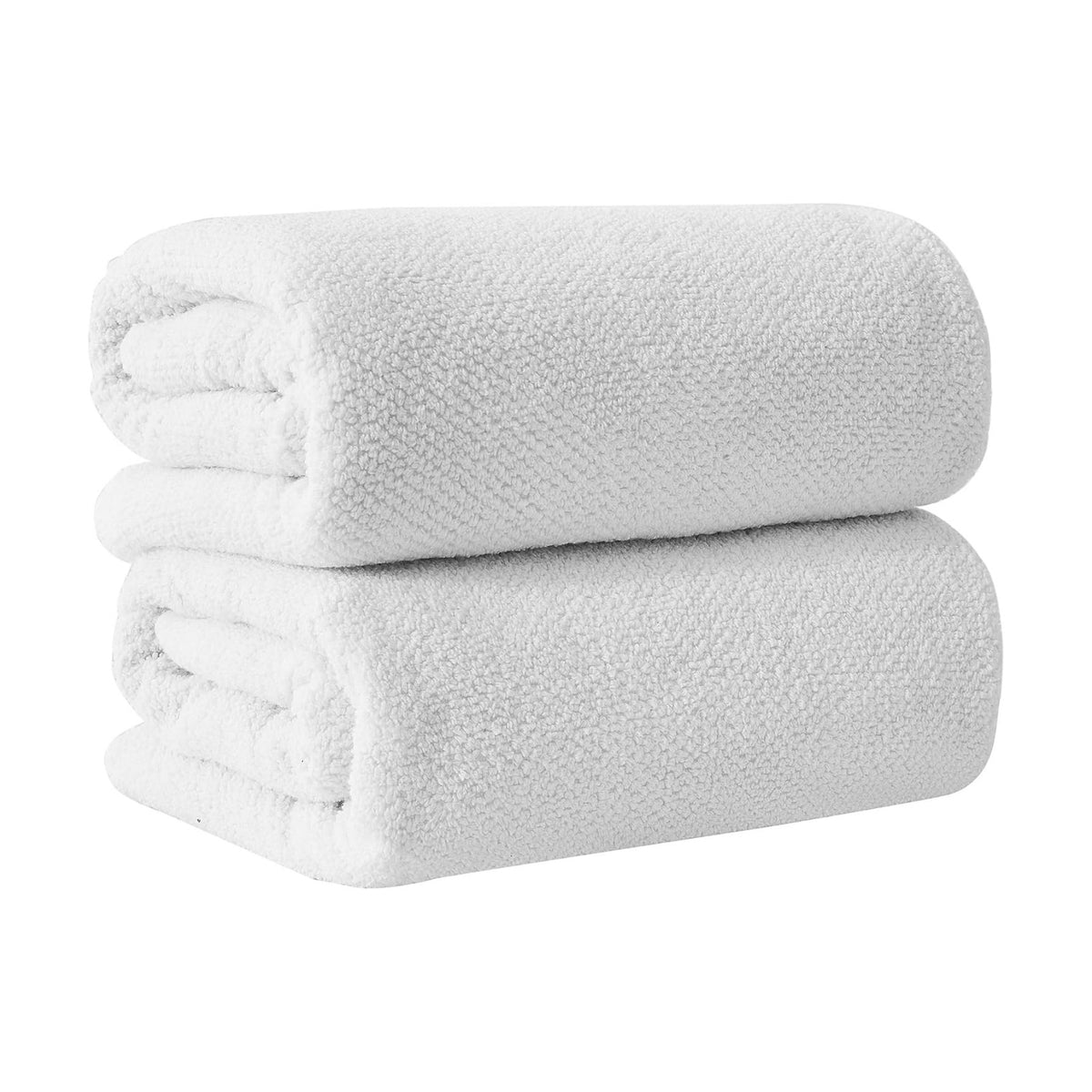 Great Bay Home 100% Cotton Oversized 2 Pack 68x35 Extra Large Towel Set - Absorbent, Quick-Drying, Durable Oversized